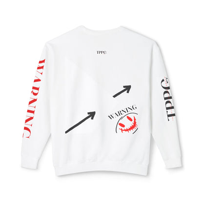 Lightweight CrewNeck Unisex "Warning-evil" Sweatshirt