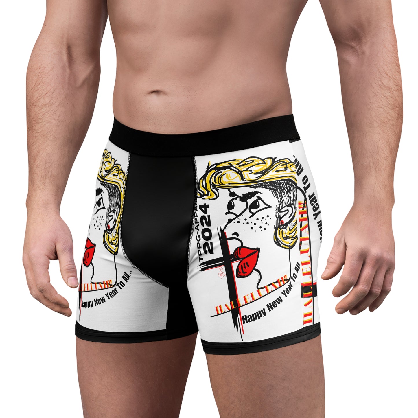 Stylish Men Lightweight 'Hallelujah' Boxers Briefs