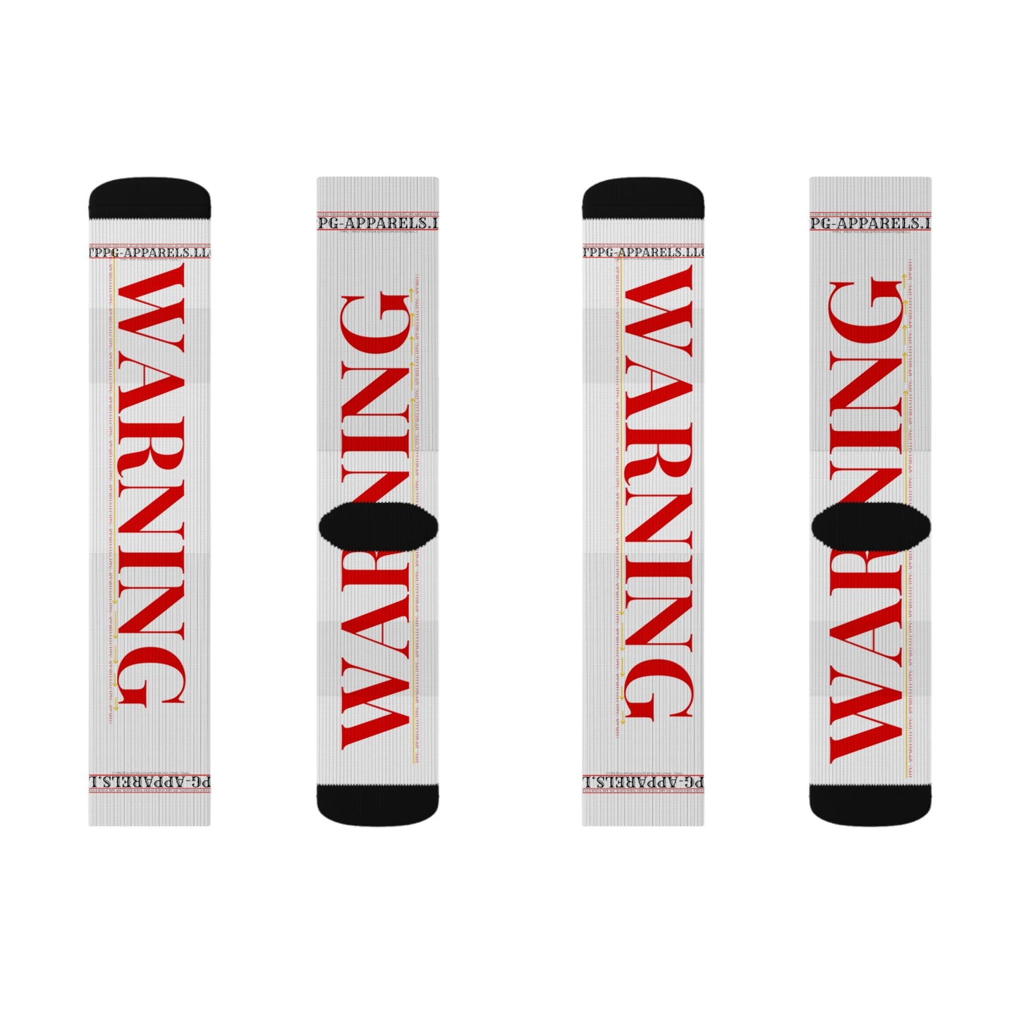 Unisex Socks - "Warning" from 'TPPG Collections'