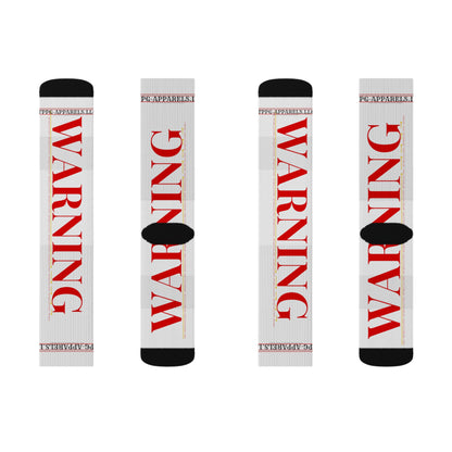 Unisex Socks - "Warning" from 'TPPG Collections'