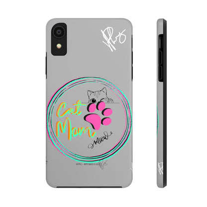 Here is another one of our Cutest "Cat Mom" Pet Designs (in a Light Grey Base Color) Verision from the 'TPPG Collection' Line carries Several sizes of the "iPhone Series" Tough Phone Cases