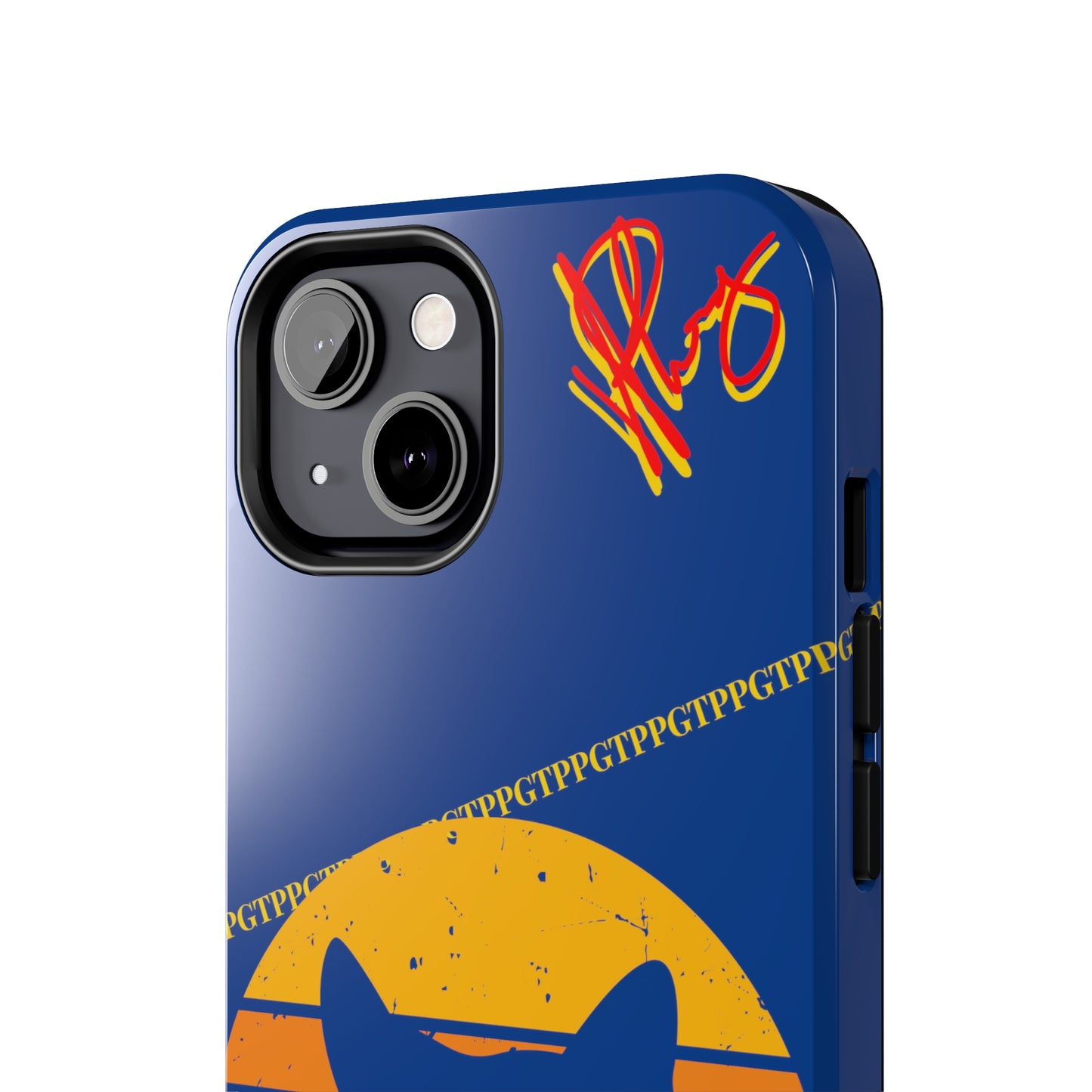 Custom Cat Design Phone Cases "Peek-A-BOOO.." (Black Multi-Colored)