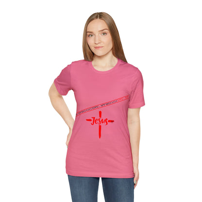 Unisex Jersey Short Sleeve Tee - 'Jesus/Faith' Design Style in Several colors