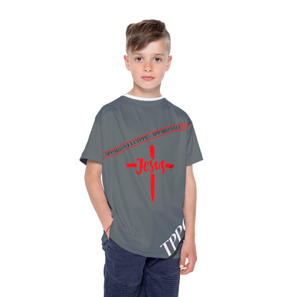 Kids Sports "Grey"Jersey/Tee - By:"TPPG Faithful" Juniors Collections