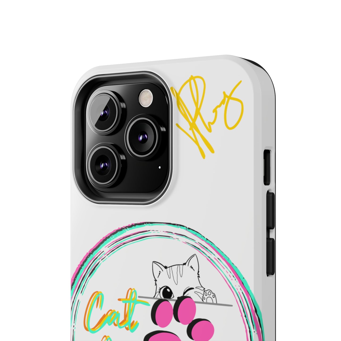 Guys Another one of our Cutest "Cat Mom" Pet Designs (in a White Base Color) Verision from the 'TPPG Collection' Line carries Several sizes of the "iPhone Series" Tough Phone Cases