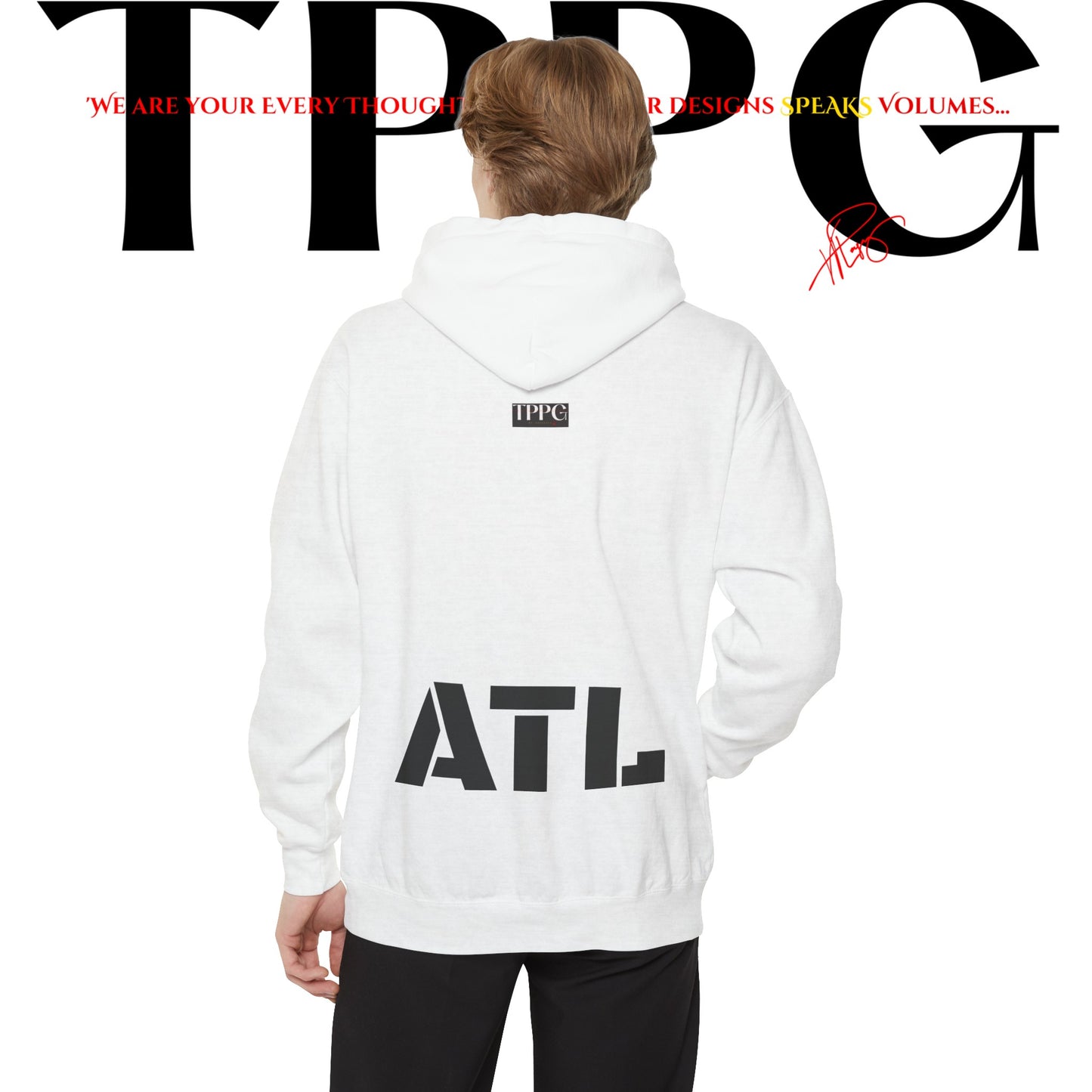 Unisex "ATL" Garment-Dye Hoodie/SweatShirt