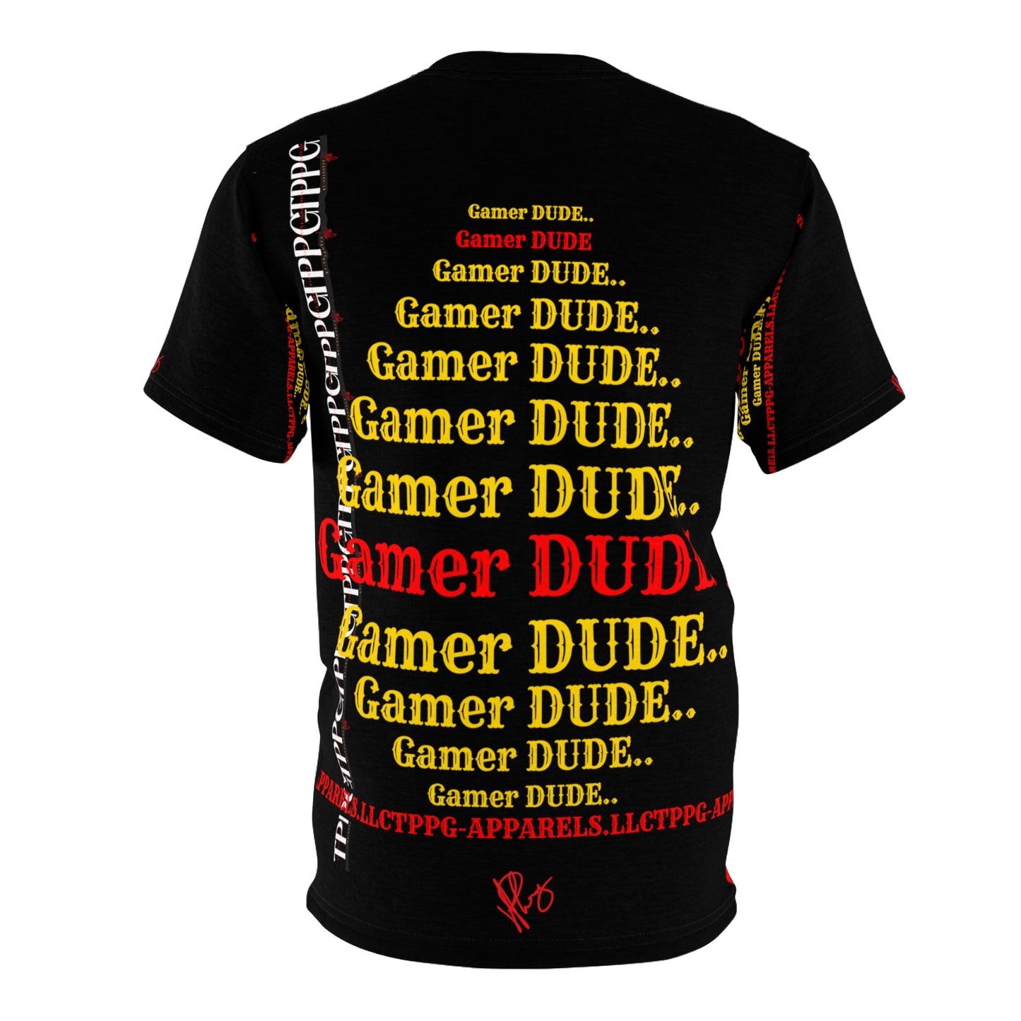 Hey guys this "TPPG Gamers Apparels" Presents a Sleek & Casual (Gamers) Black & 'Red Signature' Style Tagless' Premium Style Casual Unisex T-Shirt