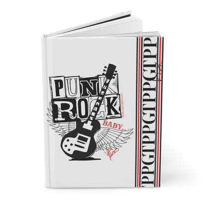 This 150 Lined pgs./75 Sheets - Matte Hardcover Journal from the "TPPG_Apparels"- Punk Rock Collection