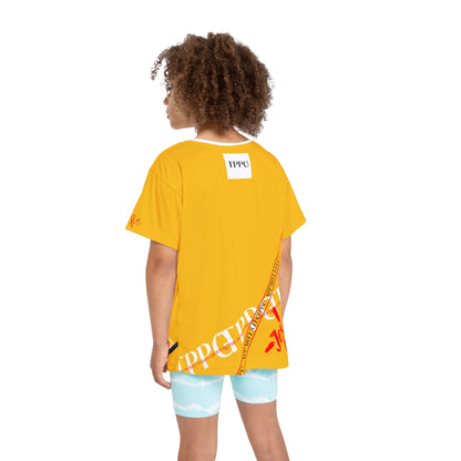 Kids Sport "Jesus Cross" Yellow Jersey/Tee-By:"TPPG" Juniors/Kids Collections