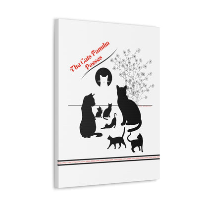 From our "TPPG Brand Pet Collection" - "The Cat Familia Posses.." Canvas Gallery Wraps in White