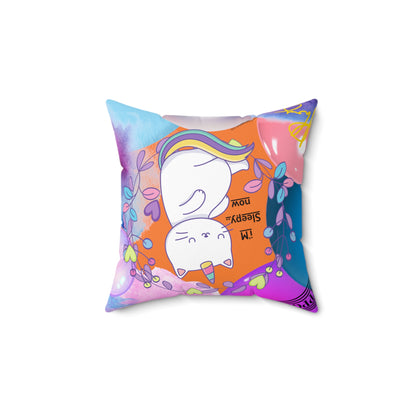 (Toddler/Kid) Spun Polyester Square Pillow (4 sizes-Crusta Bgd) - By: "TPPG KIds Collection"