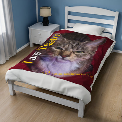 Velveteen "Pet" Plush Throw/ Blanket