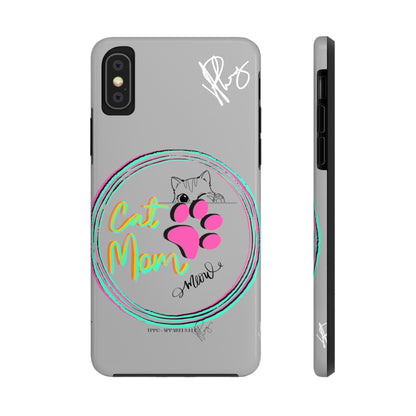 Here is another one of our Cutest "Cat Mom" Pet Designs (in a Light Grey Base Color) Verision from the 'TPPG Collection' Line carries Several sizes of the "iPhone Series" Tough Phone Cases