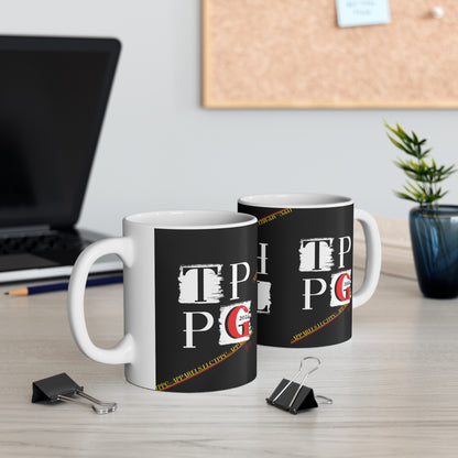 11oz (0.33 I) White Glossy Finish Coffee/Tea Mug- from 'TPPG Brand' Collection