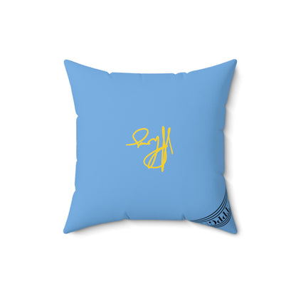 (Children) Spun Polyester ('1-side') Square Pillow (4 sizes-Lt. Blu Bgd) - By: "TPPG KIds Collection"