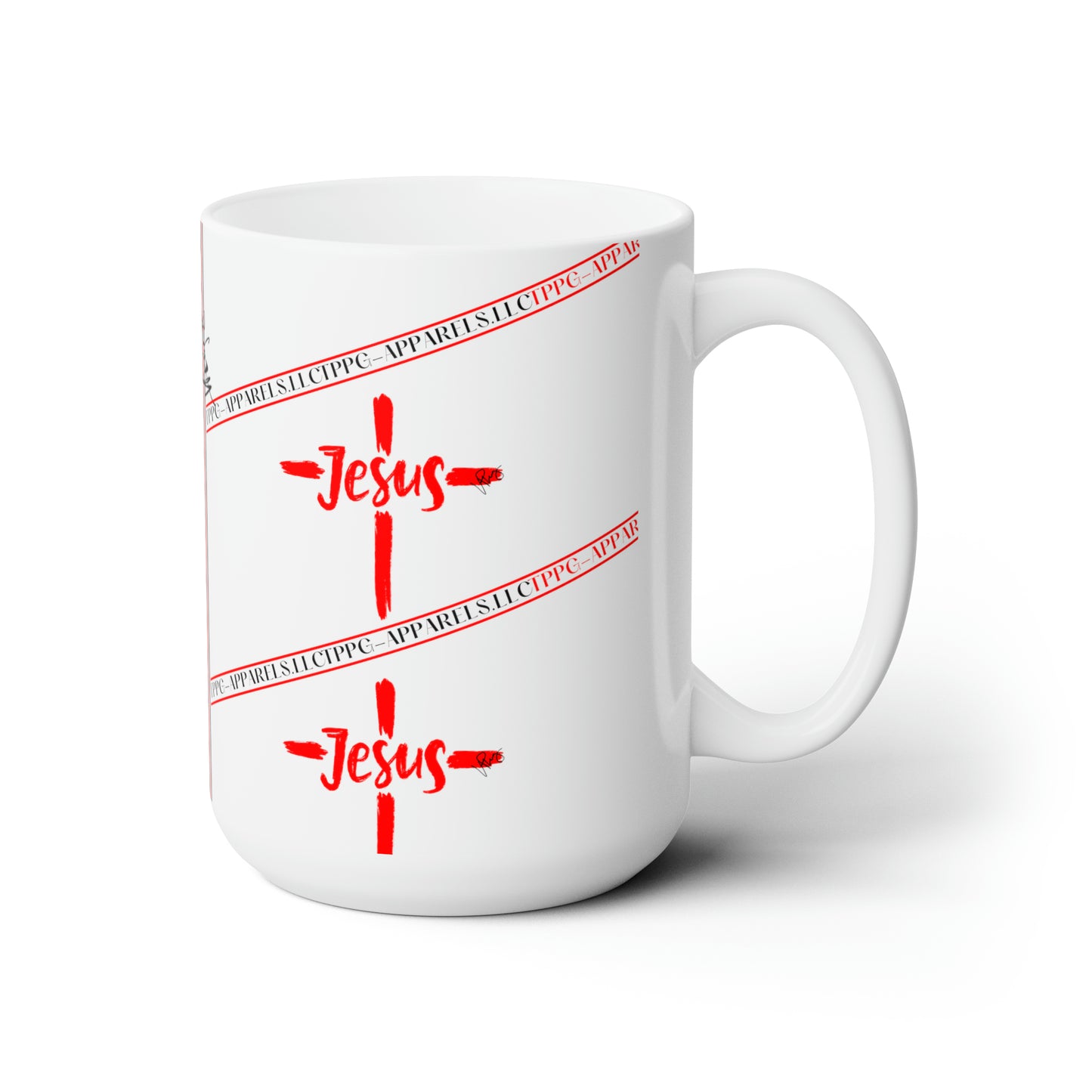 White 15oz "TPPG Jesus Brand" Ceramic Mug