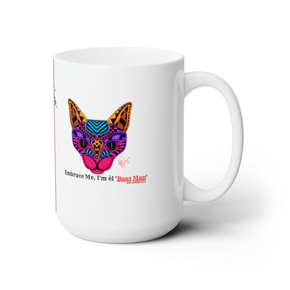 Our White 15oz "TPPG Brand" Ceramic Mug Grabs the Attention of all who Views It!! - By the 'TPPG' Brand (Pet/Cat) Collection