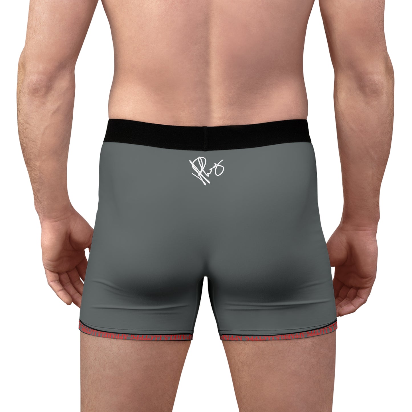 These Sexy yet Stylish 'Gamer' - "TPPG-Apparels" Brand Lightweight Men's Boxer Briefs in Dark Grey