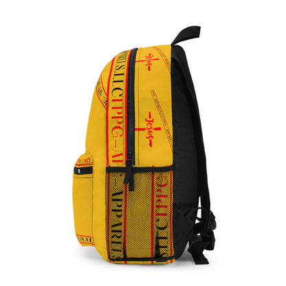 Jesus Design (Yellow) Backpack w/pockets