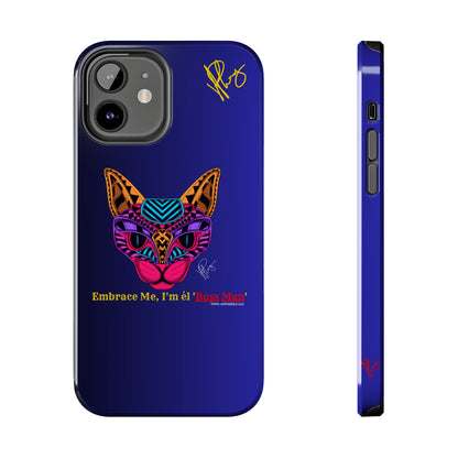 Cat Designs Phone Cases - iPhone/Samsung Galaxy & Google Pixel (Purple/Blue-Multi-Colored)