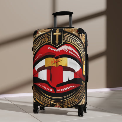 'Big Red Lips' Suitcase(s) on 360° Wheels