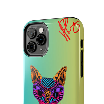 Pets Designed Phone Cases - iPhone/ Samsung Galaxy & GooglePixel ("Embrace Me.."1) (Green/Yellow Hue Color)