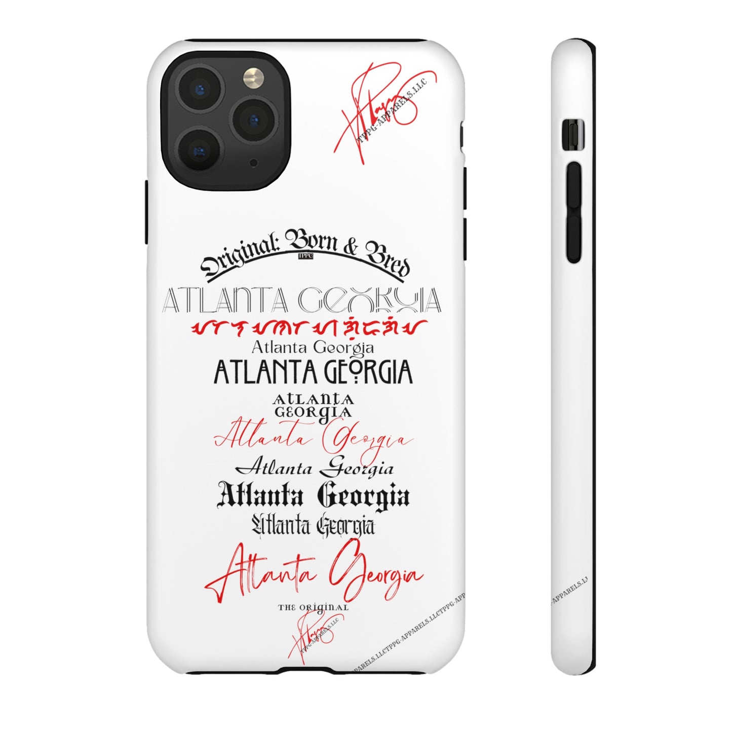 'ATL-Original Born & Bred' Design ~ Apple iPhones * Google Pixel * Samsung Galaxy Cases