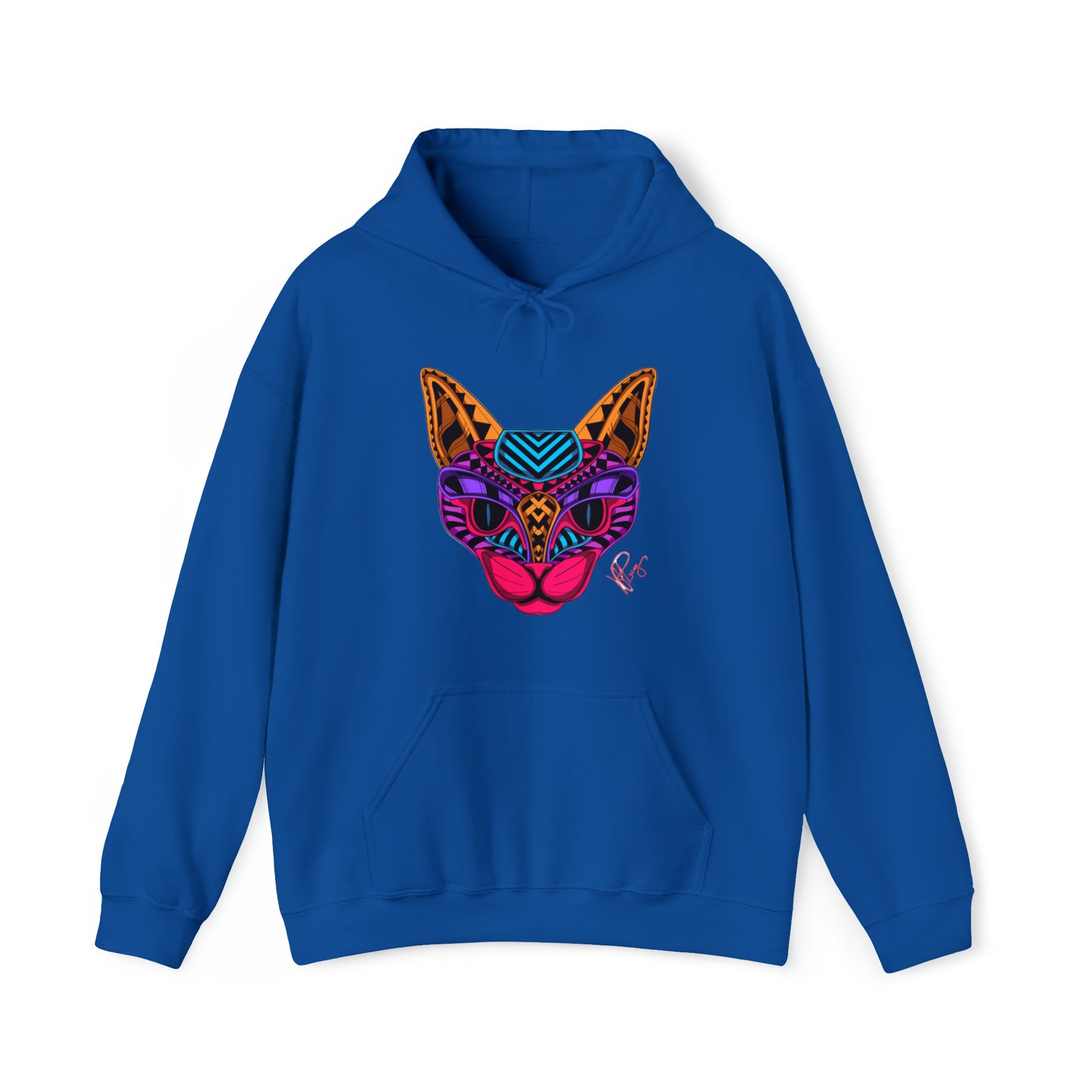 Bold & Colorful "Pet Design" Print Unisex Heavy Blend™ Hooded Sweatshirt - 6 sizes & 16 colors to choose from