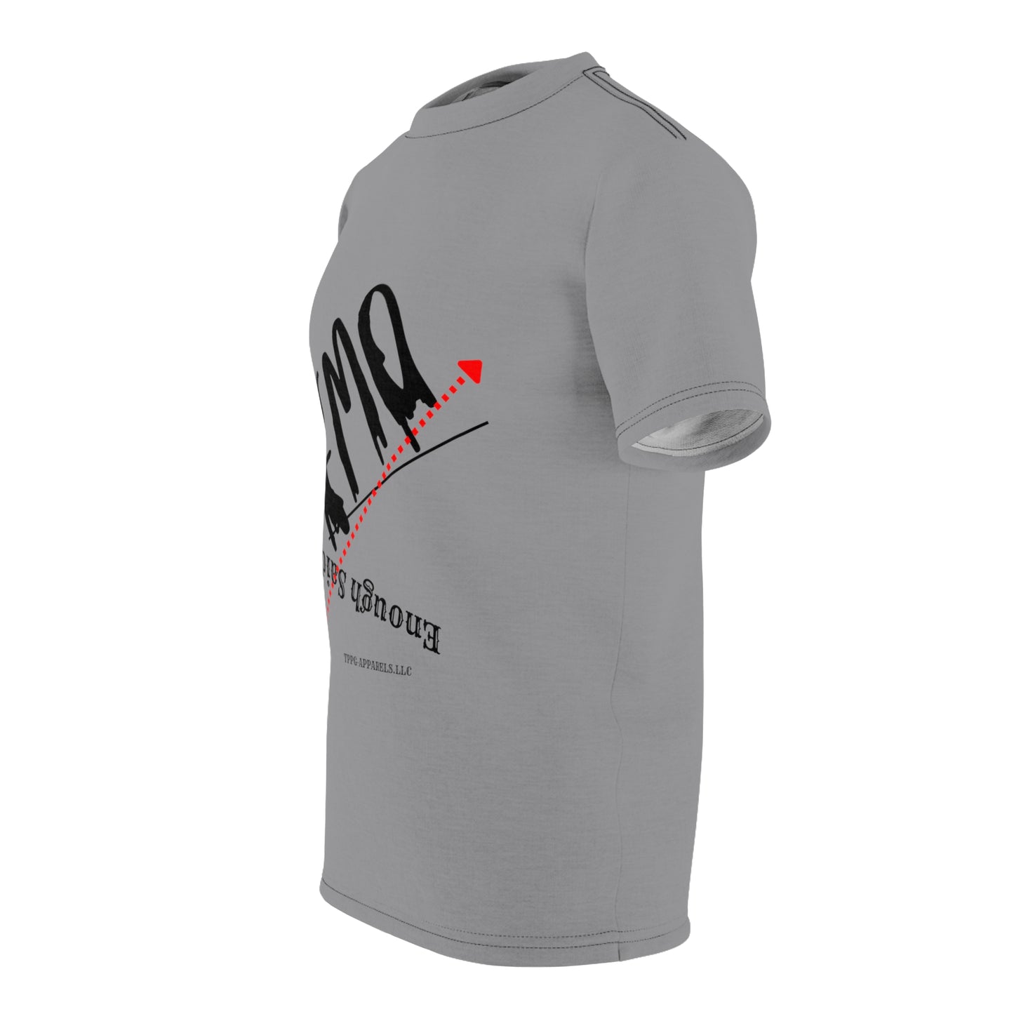 "TPPG-Apparels" Presents a Casual Black/Red & Grey "EMO" Style 'Tagless' Premium Style Casual Unisex T-Shirt