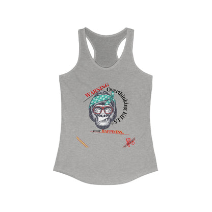 Women's (Gorilla WARNING) Racerback Tank Top