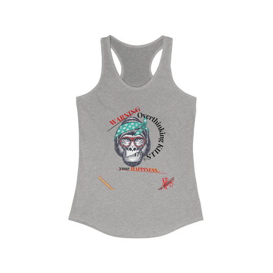 Women's (Gorilla WARNING) Racerback Tank Top