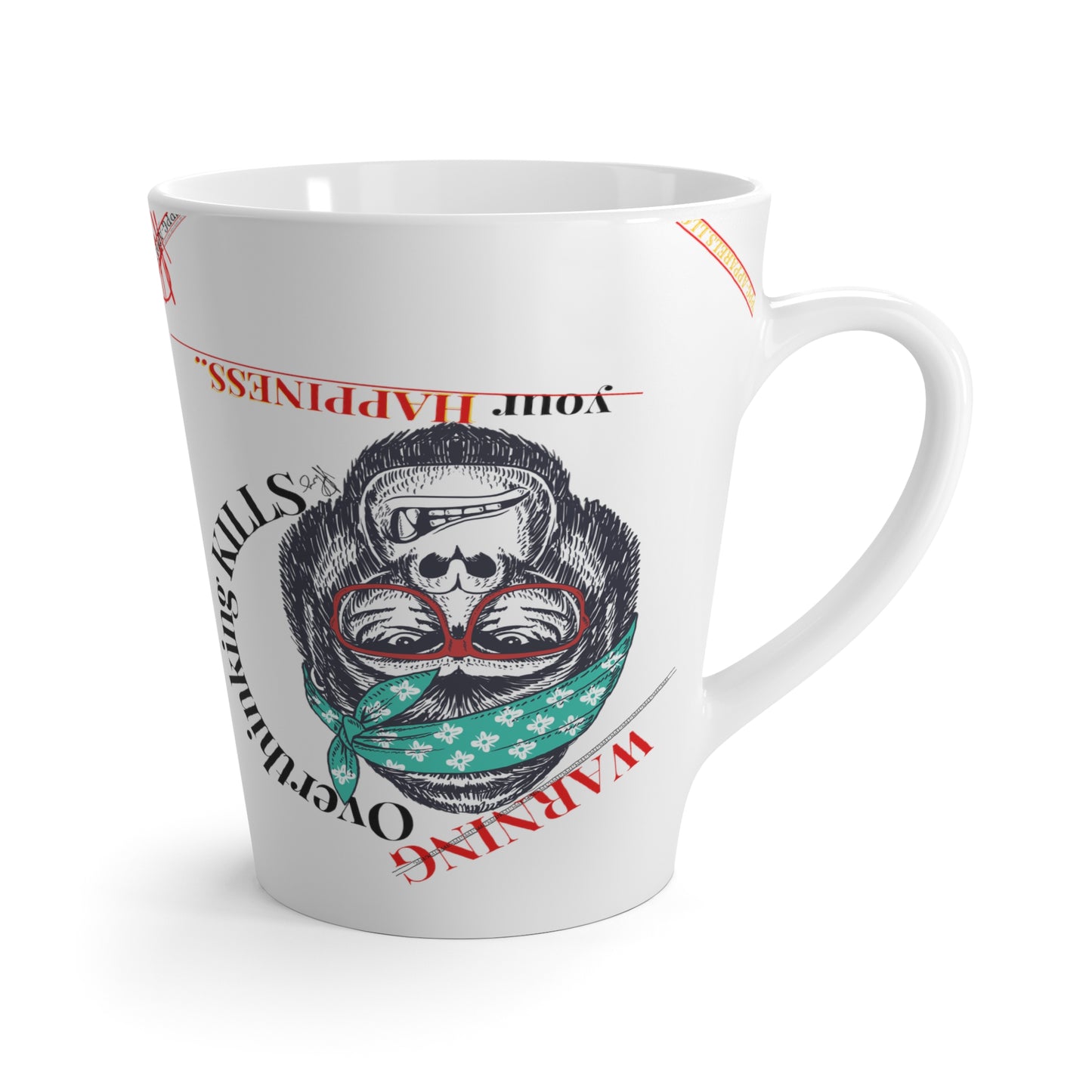 Latte ('WARNING') Mug-12oz