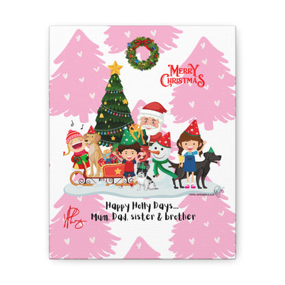 Holidays Time-"TPPG Brand Christmas Collection" - Canvas Gallery Wraps "- in Bold  familiar colors