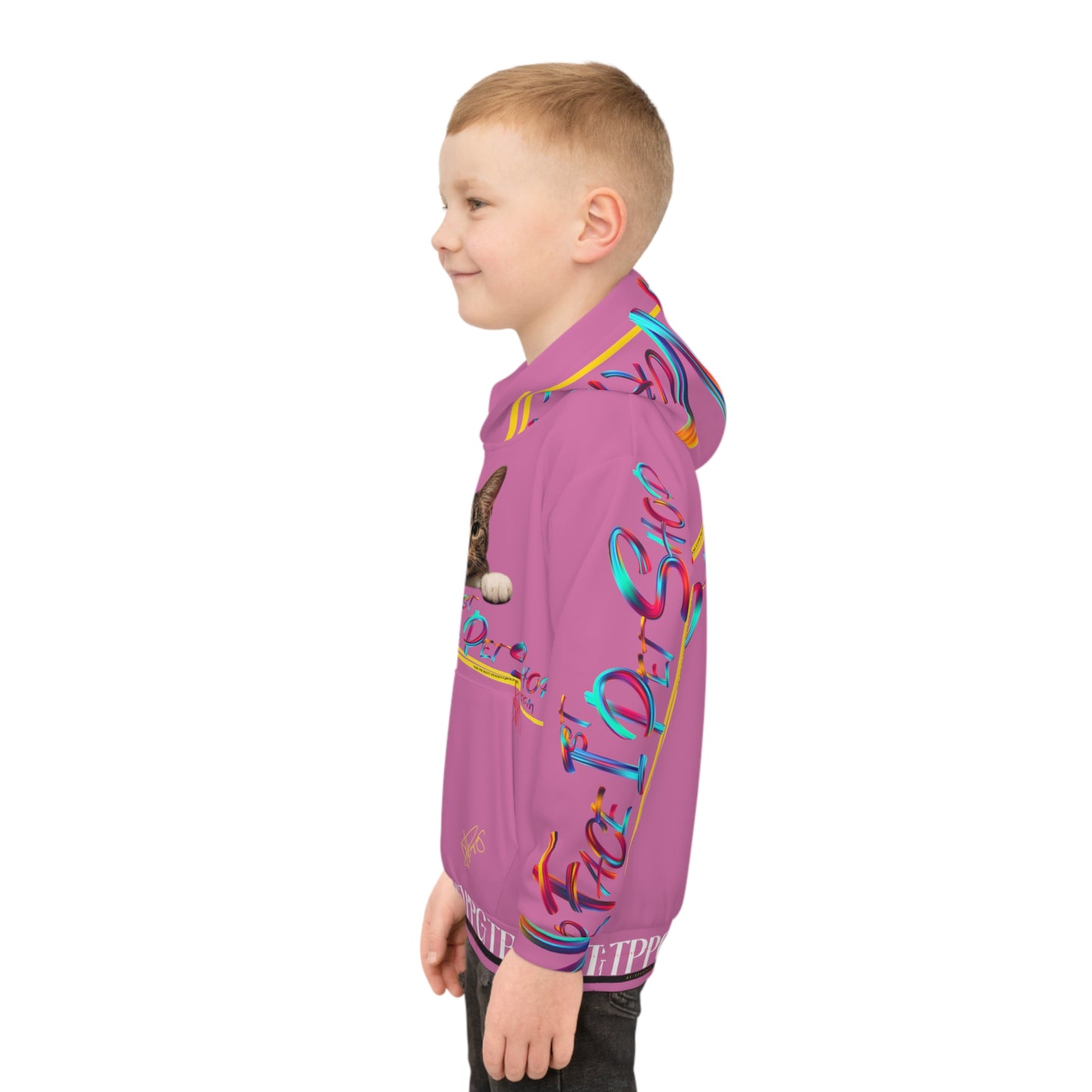 Kids/Children's (Pink) "TPPG Pet" Hoodie/Sweatshirt in 6 sizes