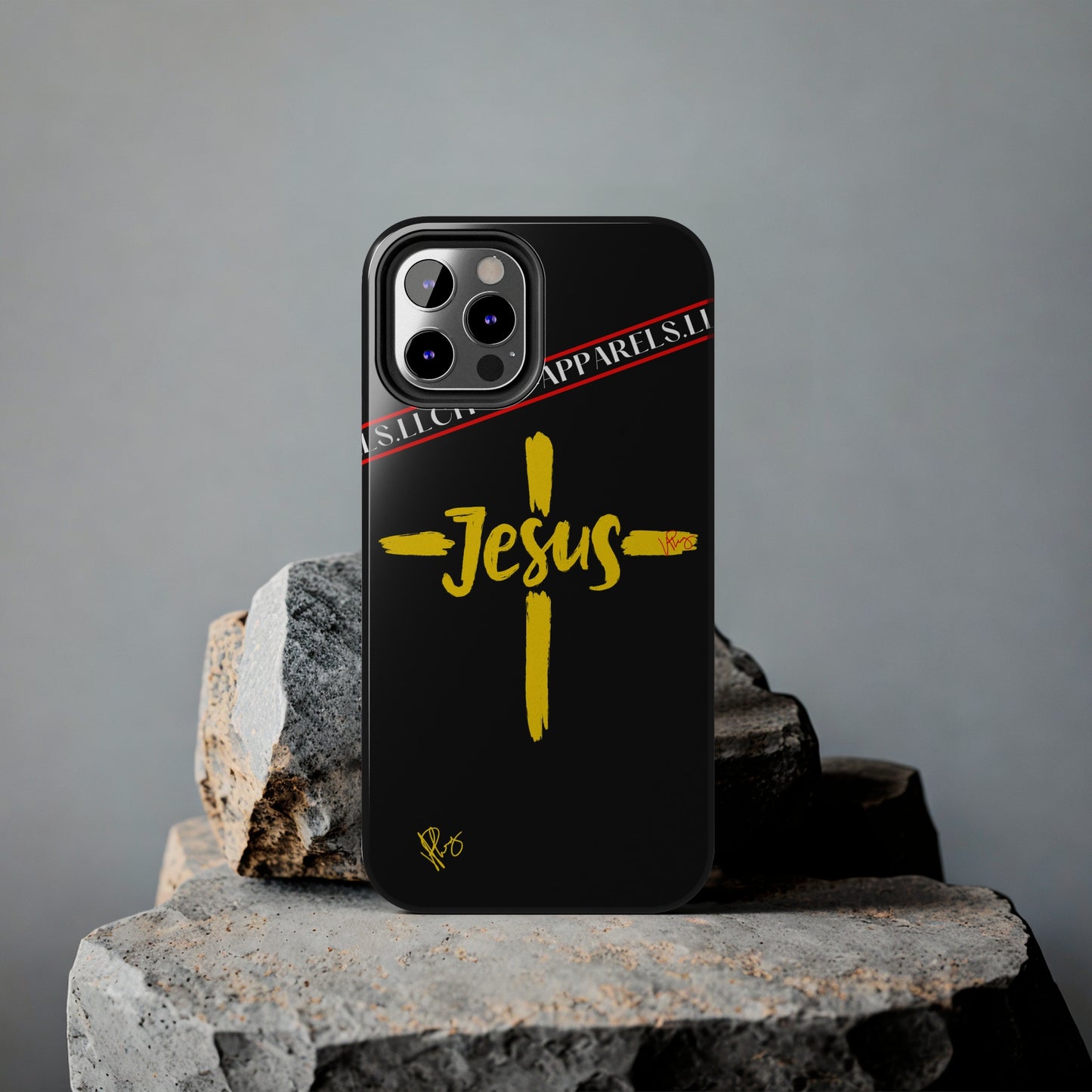 'iPhone Case' of A "Jesus/Faith" (Black)-Cute Cross Design 'TPPG Faith Collection'