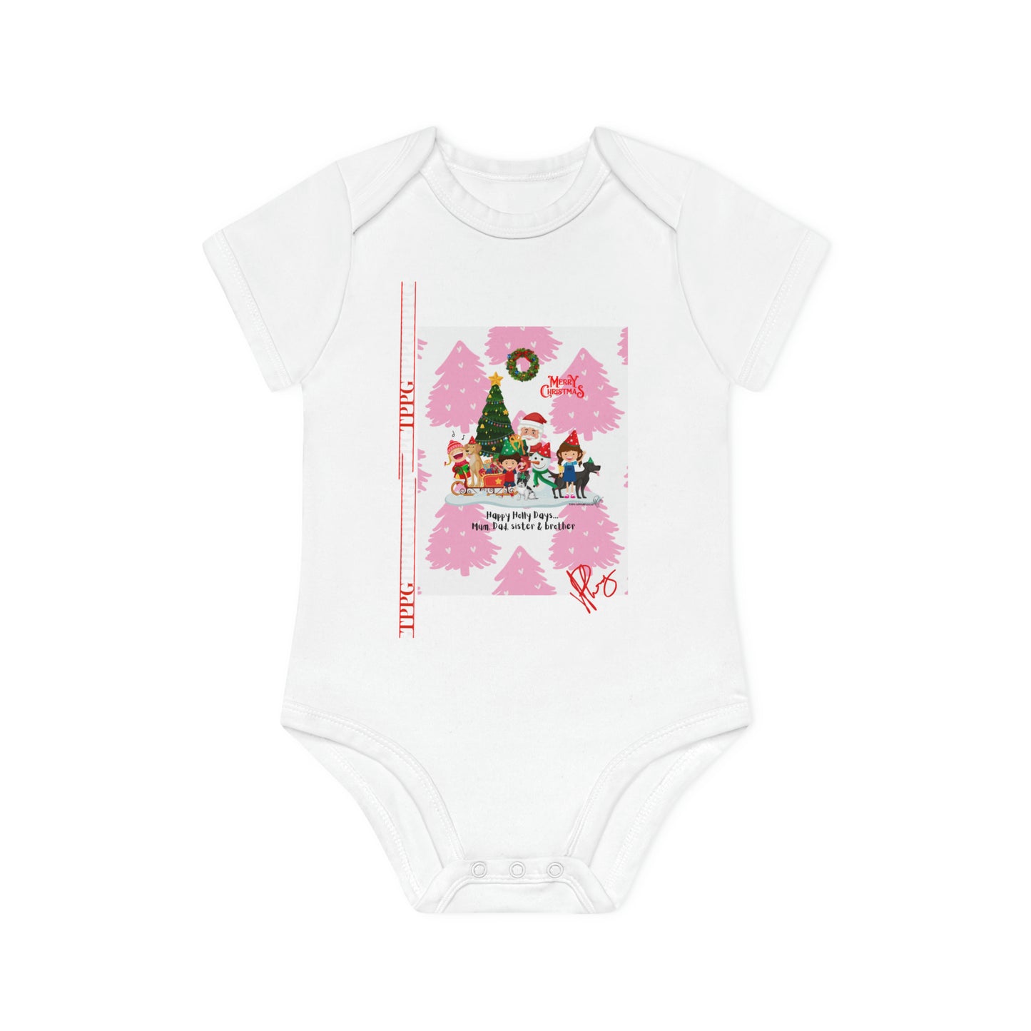 Comfortable, Colorful & Fun Apparels from "TPPG Baby Apparels Collection" Baby Organic Short Sleeve Bodysuit