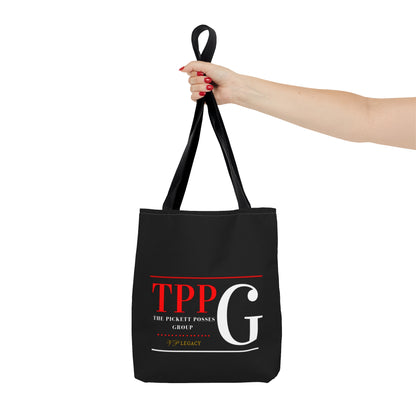 Our 3 sizes - Handy Brand Logo-front facing Style Design Tote Bag from the 'TPPG-Apparel' Brand