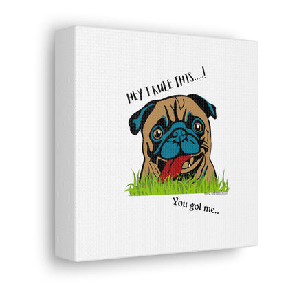 From our "TPPG Brand Pet Collection" ('HEY, I Rule This..")- Canvas Gallery Wraps - on White