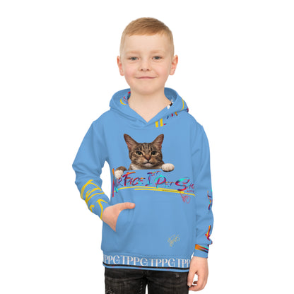 Kids/Children's (Lt. Blue) "TPPG Pet" Hoodie/Sweatshirt in 6 sizes