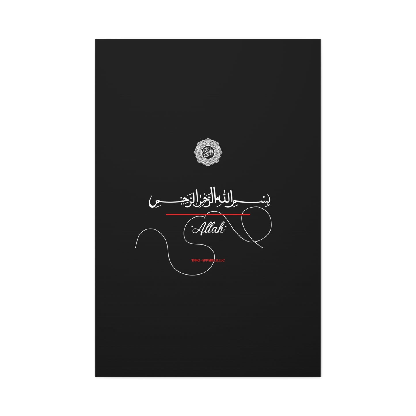 From our "TPPG Brand Arabic Faith Collection" - "Allah.." Canvas Gallery Wraps