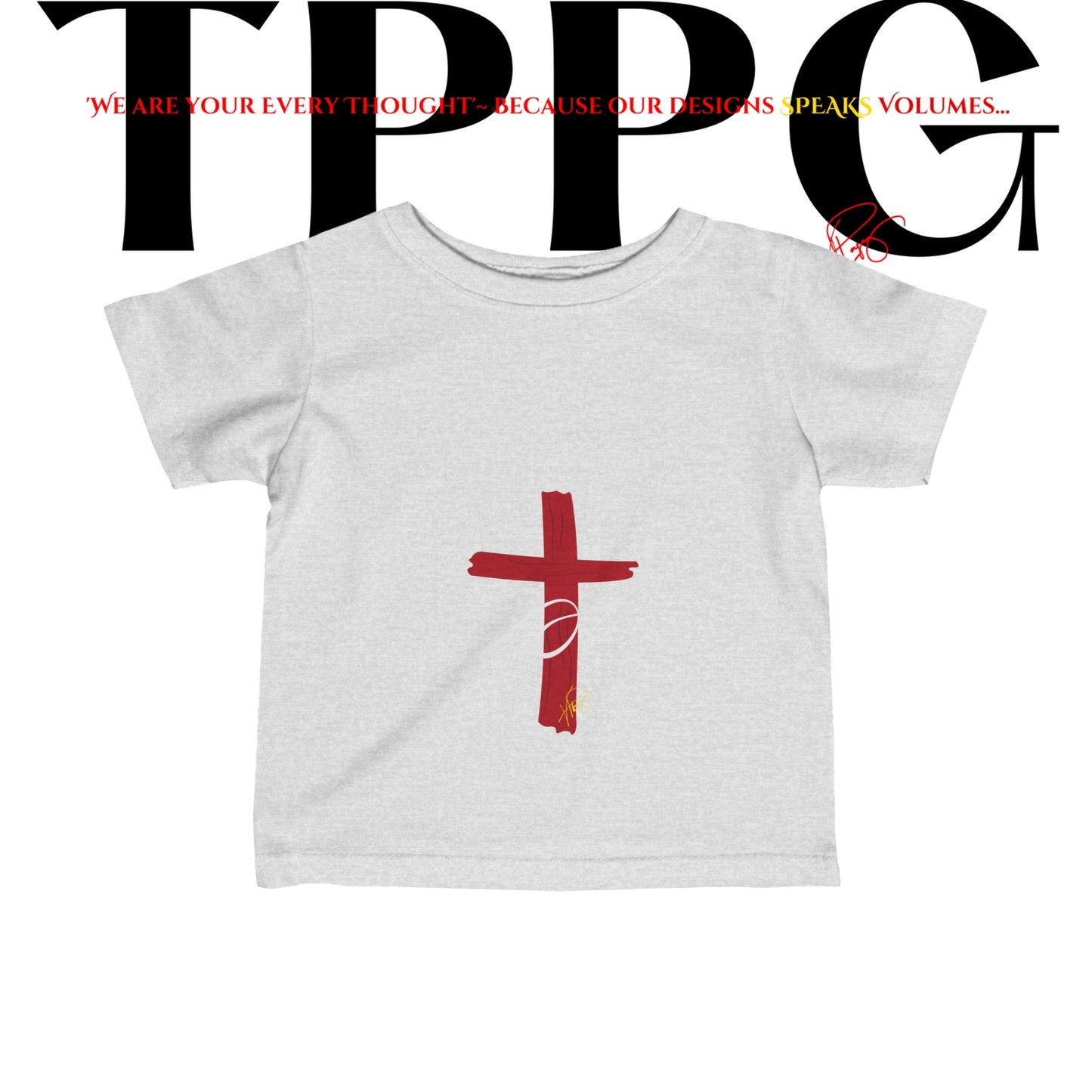 Infant "Faith Cross" Symbol Jersey T-shirt/Tee