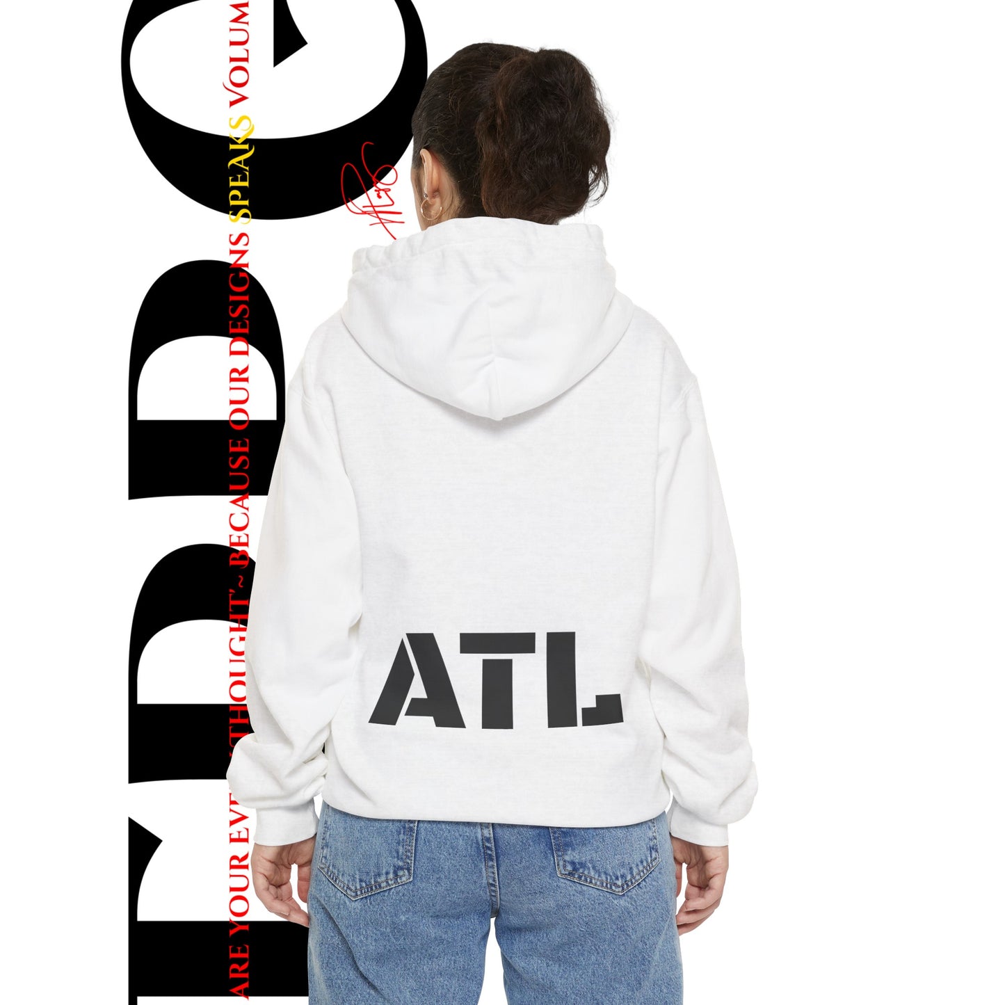 Unisex "ATL" Garment-Dye Hoodie/SweatShirt