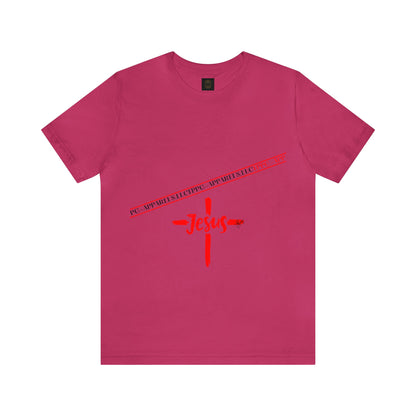 Unisex Jersey Short Sleeve Tee - 'Jesus/Faith' Design Style in Several colors