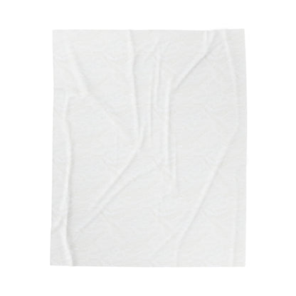 "TPPG-Apparels" Pet Brand Presents one of it's "Were Sorryyyy" Brand Logo Styles White Velveteen Plush Blanket