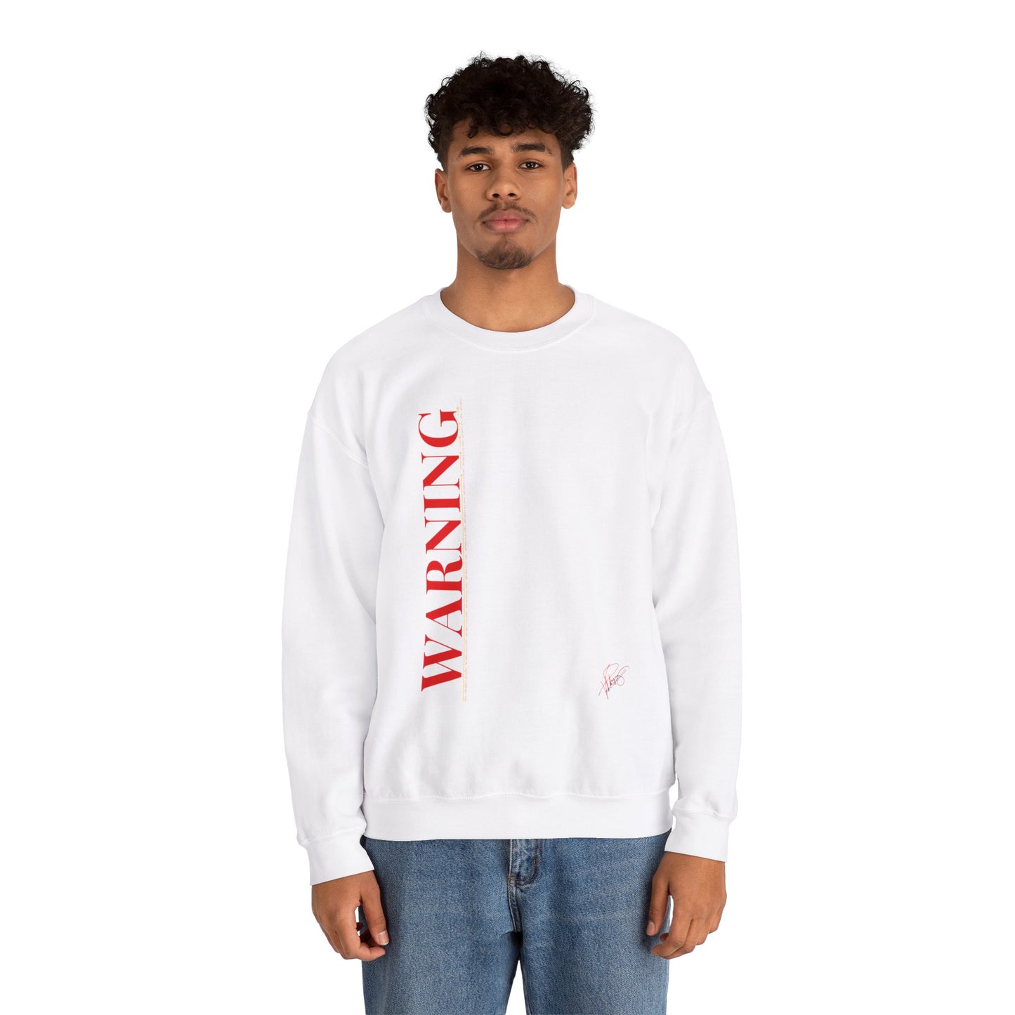 Crewneck Heavy Blend™('WARNING') Unisex Sweatshirt