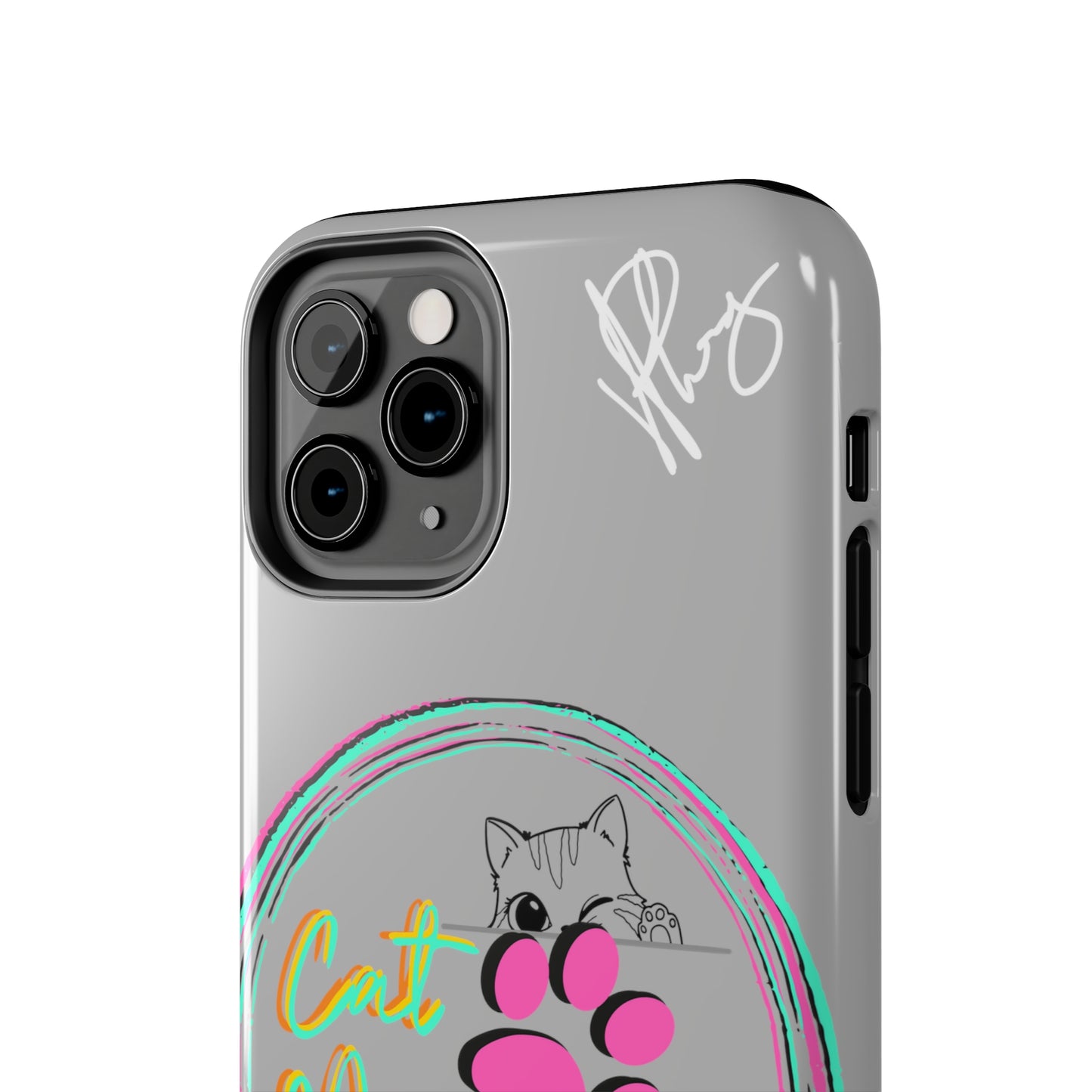 Here is another one of our Cutest "Cat Mom" Pet Designs (in a Light Grey Base Color) Verision from the 'TPPG Collection' Line carries Several sizes of the "iPhone Series" Tough Phone Cases