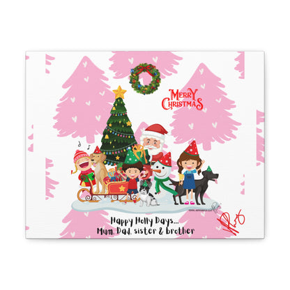 Happy Holidays-"TPPG Brand Christmas Collection" - Canvas Gallery Wraps "- in Bold colors