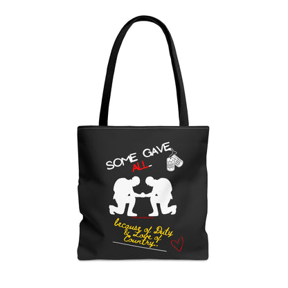 With our 3 sizes - Handy Millitary-front facing Style Design Tote Bag from the 'TPPG-Apparel' Brand