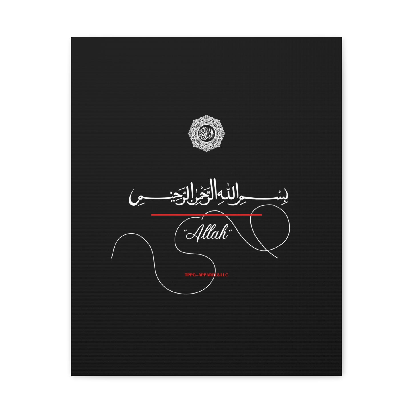 From our "TPPG Brand Arabic Faith Collection" - "Allah.." Canvas Gallery Wraps