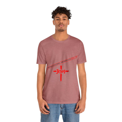 Unisex Jersey Short Sleeve Tee - 'Jesus/Faith' Design Style in Several colors